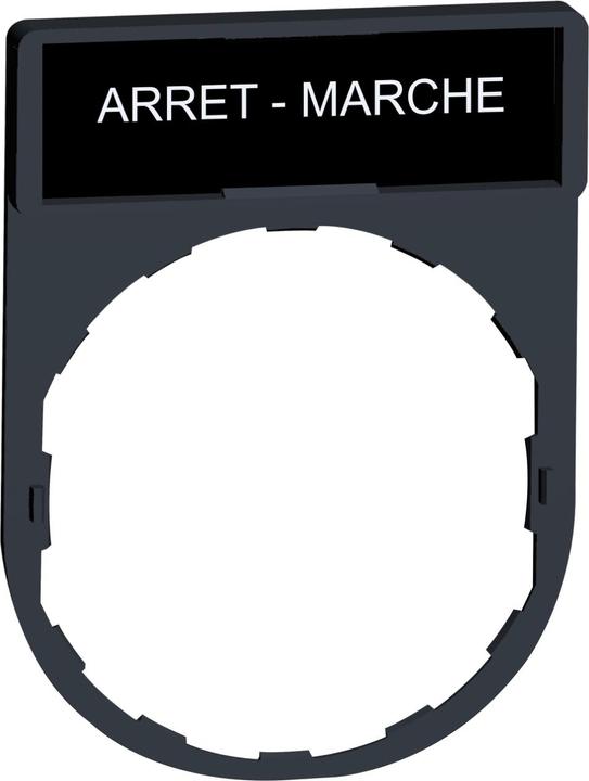 Actual product image Schneider Electric Shield bearer with ARRET-MARCHE shield
