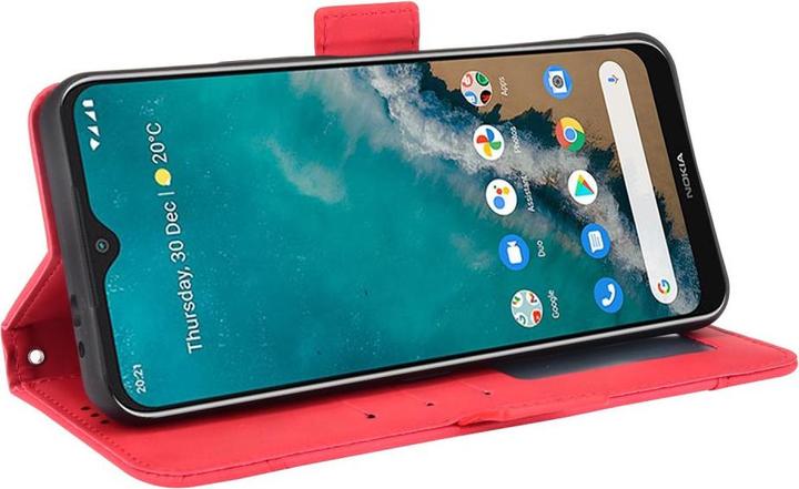 Actual product image Cover-Discount Nokia G50 - Case with many card slots red (Motorola Moto G50)