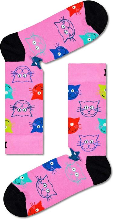 Immagine prodotto Happy Socks Set regalo gatto misto (confezione da 3, 36 - 40)