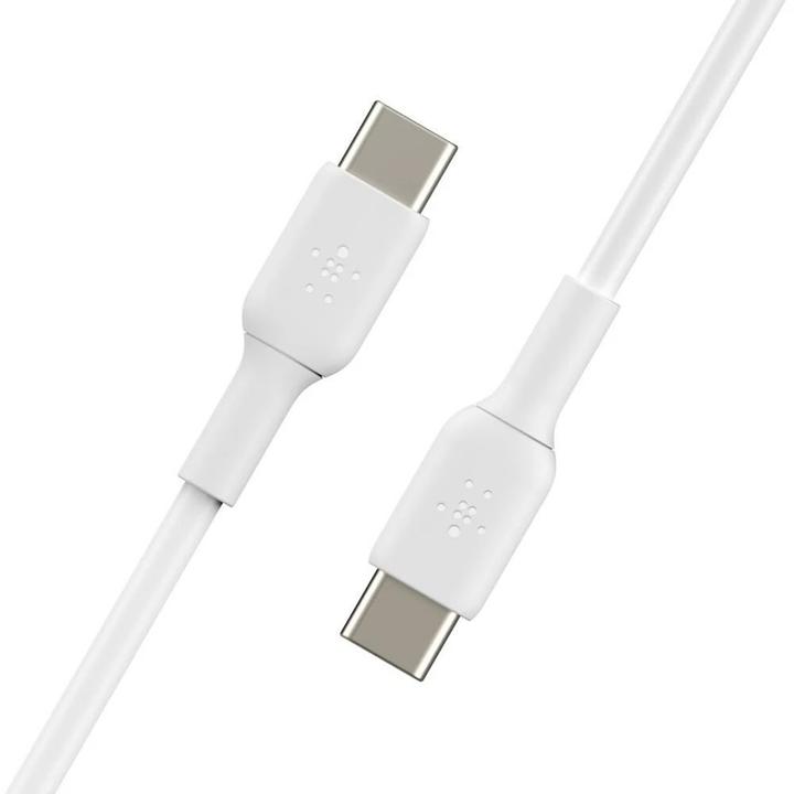 Immagine prodotto Belkin USB-C a USB-C PVC Bianco 1m Confezione doppia (1 m, USB 2.0)