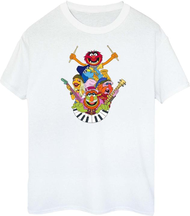 Actual product image Disney Womens/Ladies The Muppets Dr Teeth And The Electric Mayhem Cotton Boyfriend T-Shirt (L)