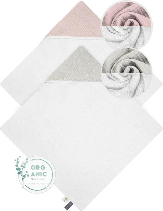 Actual product image Aspero 2x Baby Musselin Wickeltücher aus Bio-Baumwolle