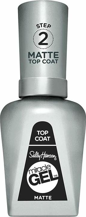 Sally Hansen Miracle Gel Matte Top Coat 14.7 Ml (Matte, Top Coat)