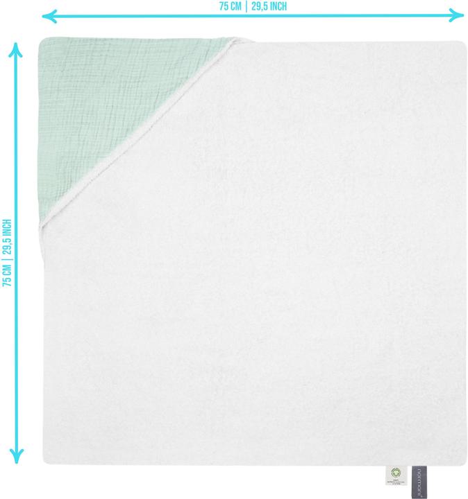 Actual product image Aspero 2x Baby Musselin Wickeltücher aus Bio-Baumwolle