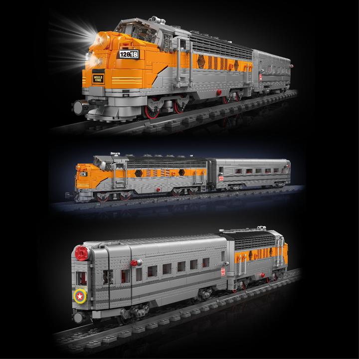 Image du produit Mould King USA EMD F7 WP Locomotive diesel
