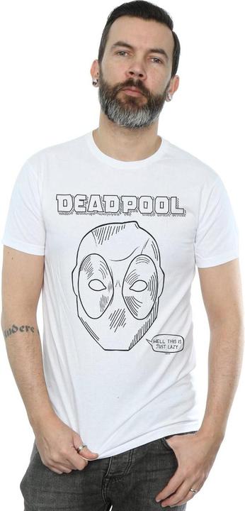 Actual product image Mens Deadpool This Is Just Lazy T-Shirt (XXL)