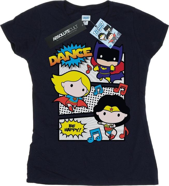 Image du produit - T-shirt CHIBI SUPER FRIENDS DANCE - Femme (XL)