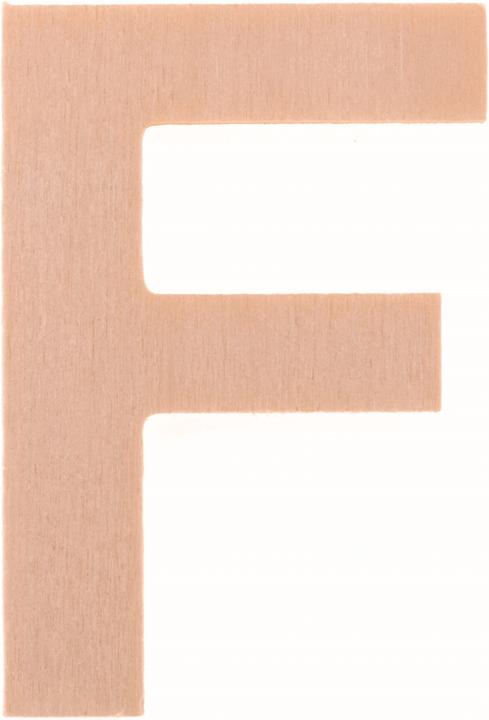 Actual product image Glorex Letter F 6cm poplar Europe FSC