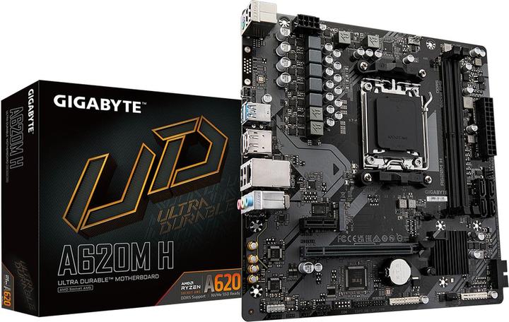 Produktbild Gigabyte MB A620M H (A620,AM5,mATX,AMD) (AM5, AMD A620, mATX)