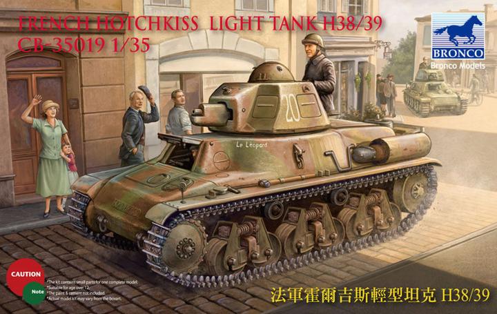Immagine prodotto Bronco Carro armato leggero francese H38/39 (2 versioni)