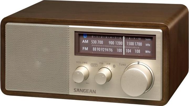 Produktbild Sangean Genuine 110 Plus WR11BT holz tragares Retro-Tischradio mit Bluetooth & USB-Ladefunktion (FM, MW, AM, NFC, Bluetooth)