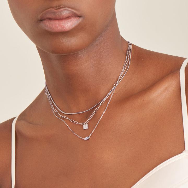Image du produit Ania Haie Collier Snake Chain 925 argent sterling (Argent 925, 38 cm)
