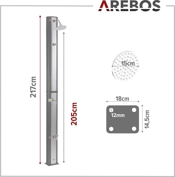 Image du produit Arebos Douche solaire