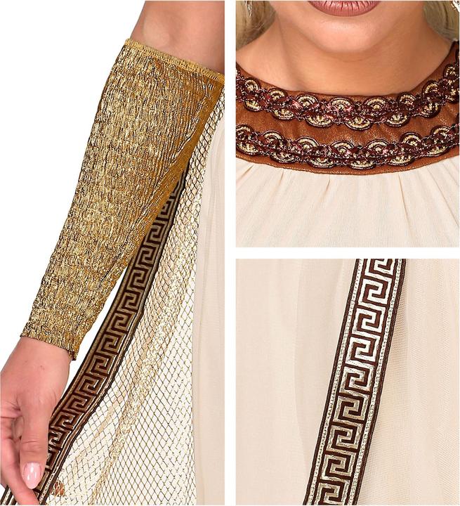 Actual product image Widmann GRIECHISCHE/RÖMISCHE GÖTTIN (Kleid mit Umhang, Armstulpen, Kopfschmuck), XL (XL)
