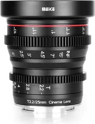 Actual product image Meike 25mm T2.2-22 Sony E-Mount Cine Lens (Sony E, APS-C / DX)