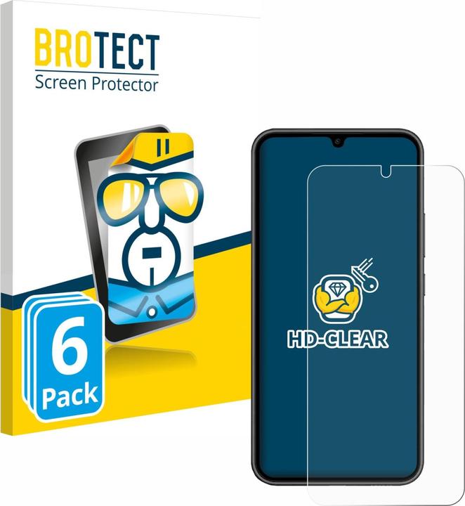 Actual product image BROTECT Screen Protector Clear (6 Piece, Samsung Galaxy A34 5G)