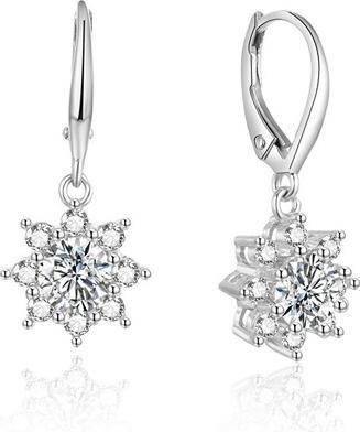 Image du produit Beneto Boucles d'oreilles pailletées en argent AGUC1842 (L)