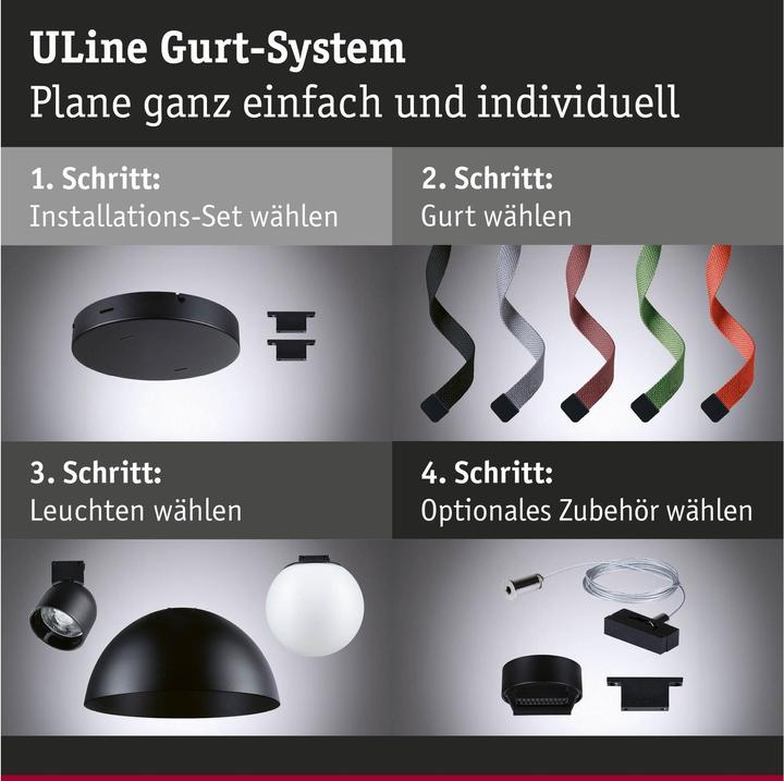 Produktbild Paulmann Gurt-System ULine Pendel Bol (1245 lm)