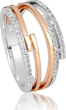 Actual product image Breuning RING - BRILL. 0,237 Ct. H/si (48, 750/18 K Gold)