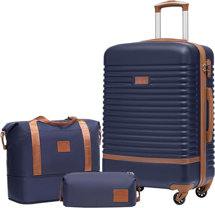 Image du produit Coolife Mittleres Hartschalen-Kofferset mit TSA-Schloss (60 l, M (50 - 90l))
