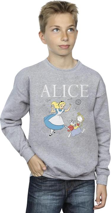 Immagine prodotto Disney Felpa da ragazzo Alice Nel Paese Delle Meraviglie Follow The Rabbit (140, 146)