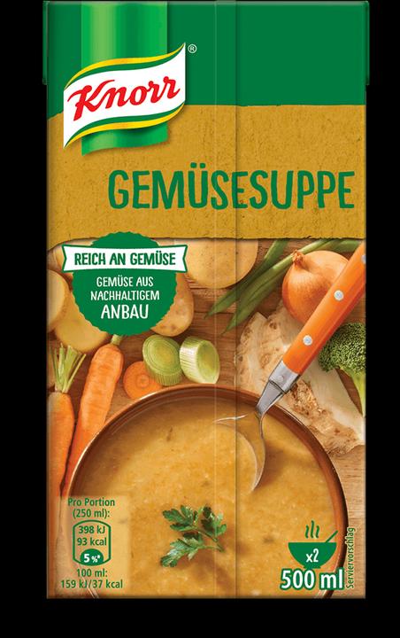 Image du produit Knorr Soupe de légumes Combibloc, Soupe avec brocolis, carottes & poireaux, Plat cuisiné à réchauffer (500 ml)