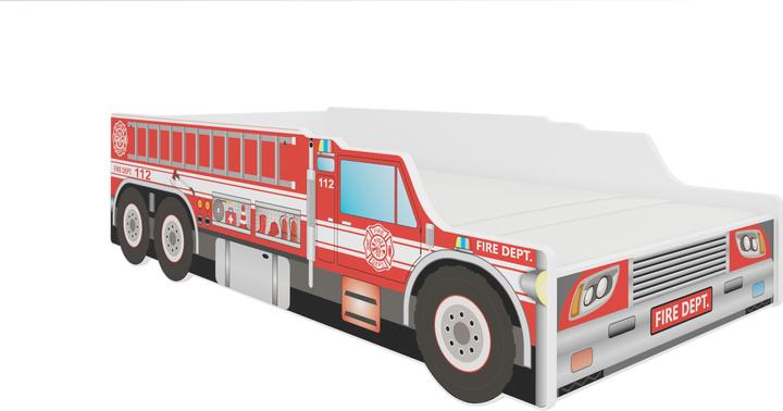Produktbild ADRK Furniture Bett mit Matratze FIRE TRUCK 160x80 (160 x 80 cm)