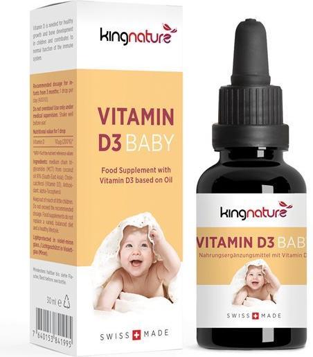 Immagine prodotto Kingnature Vitamina D3 Bambino (1 Pezzo/i, Liquido, 103 g)
