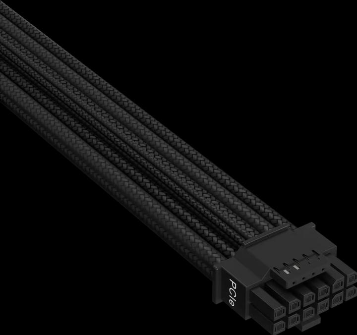 Actual product image Corsair Premium 12+4-pin 12VHPWR-600-W Type 5 cable for PCIe Gen 5 with single jacket (600 W)