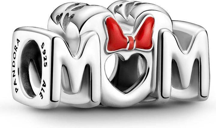 Produktbild Pandora Disney Minnie Mouse Bow & Mum Charm (Silber 925)