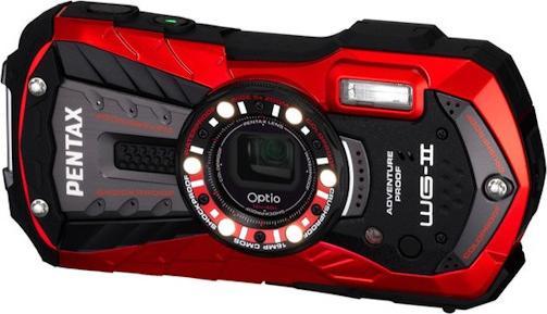 Pentax Optio WG-2, 14MP, zoom 5x WW, impermeabile, rosso (1/2,3'')
