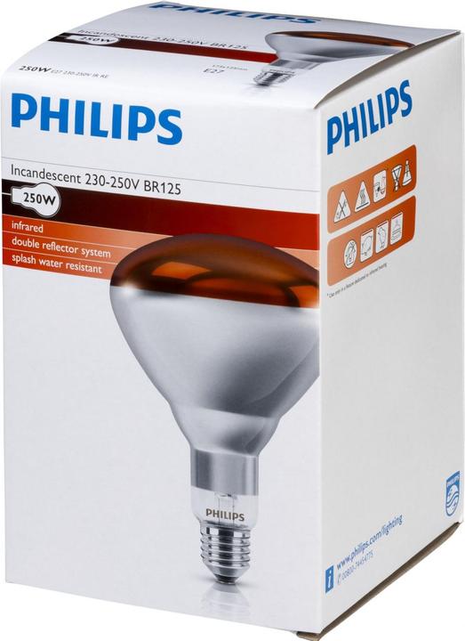 Actual product image Philips Infrared lamp BR125 (250 W)