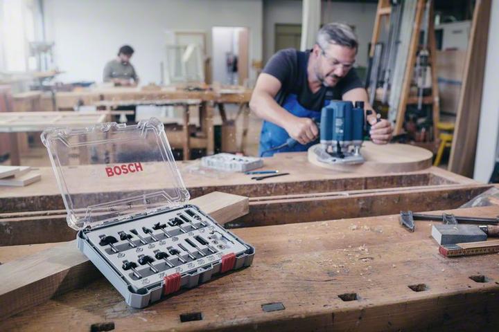 Produktbild Bosch Professional Zubehör 6-teiliges Nutfräser-Set, 8-mm-Schaft für Handfräsen