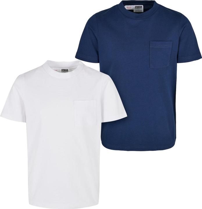 Urban Classics Boys Organic Cotton Basic Pocket Tee 2-Pack