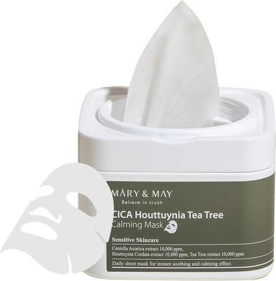 Mary&May MARY & MAY Cica Houttuynia Tea Tree Soothing Mask, 30 sheets
