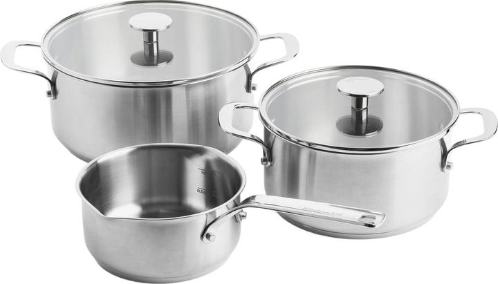 KitchenAid Stainless Steel Breakdown Set 3-piece (24 cm, Pan set + pot set, Stainless steel)