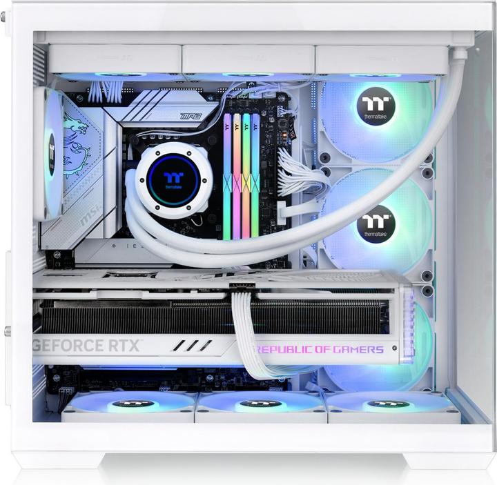 Image du produit Thermaltake View 380 TG ARGB Blanc de neige (Mini-ITX, mATX, ATX)