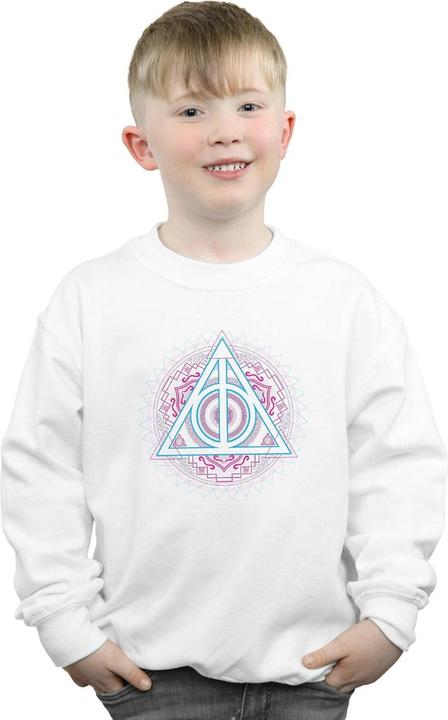 Actual product image Boys Neon Deathly Hallows Sweatshirt (140, 146)