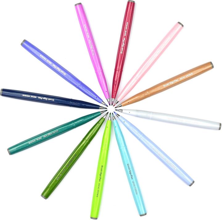 Immagine prodotto Pentel Firma pennello a penna (Nero, 1 x)