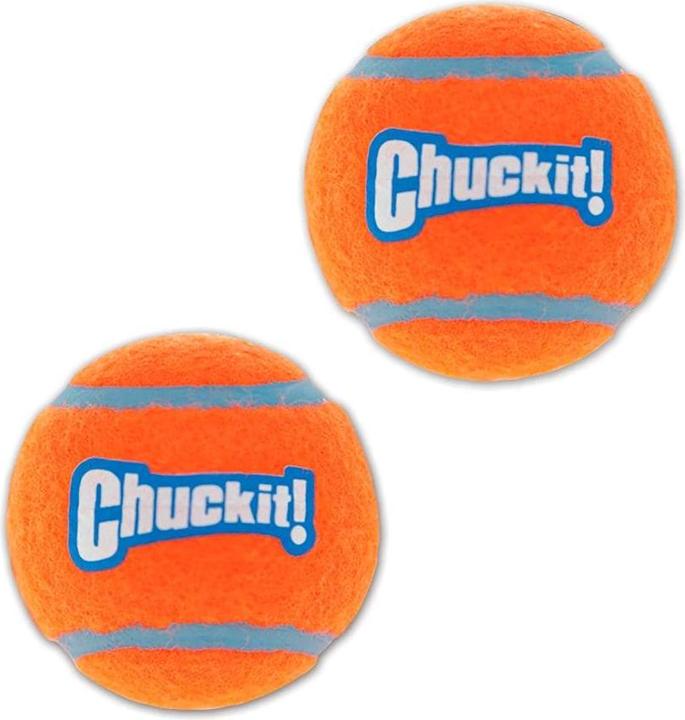 Actual product image Chuckit! CHUCKIT TENNIS BALL Tennis ball 5 cm diameter size S 2 piece(s) Orange (Ball toy dog)
