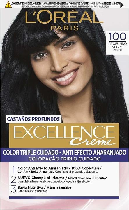 Produktbild L'Oréal Paris EXCELLENCE BRUNETTE tinte #100-true black (100-true black)