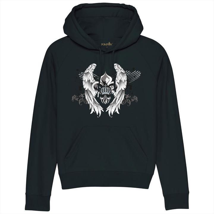 Immagine prodotto Pompöös Felpa con cappuccio da donna "Wings" - edizione limitata con cappuccio da donna - taglia M (M)