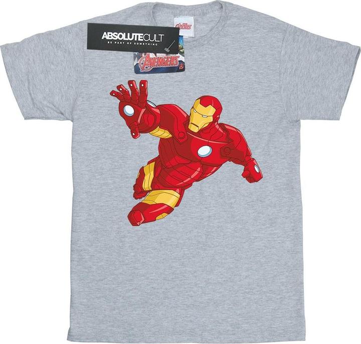Actual product image Girls Iron Man Simple Cotton T-Shirt (140, 146)