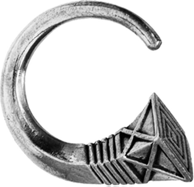Immagine prodotto Star Piercing Ohrgewicht Spirale silber Maya Horn (Ottone)