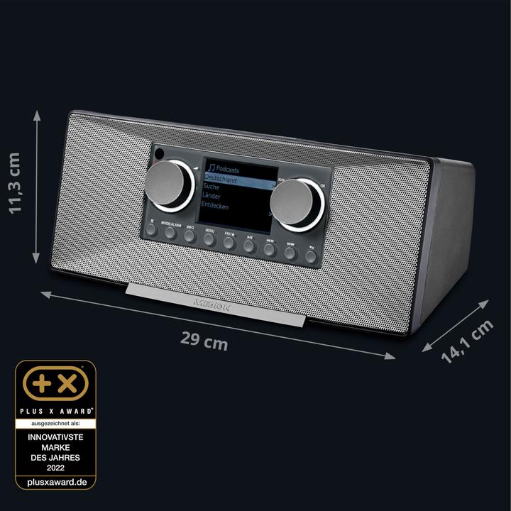 Productafbeelding Medion MD 89289 Stereo internetradio grijs (Internet radio, DAB+, FM, Bluetooth, WiFi)