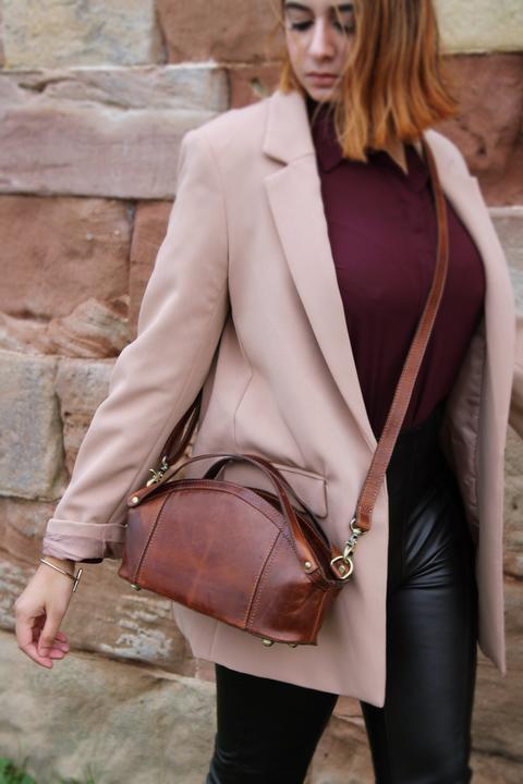 Actual product image Only-Bags.Store Leather Handbag, Shoulder Bag, Top Handle Bag, Christmas Gift