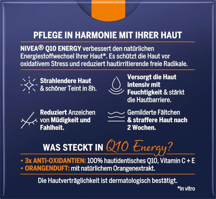 Produktbild NIVEA Q10 Energy Anti Falten (50 ml, Gesichtsbalsam)