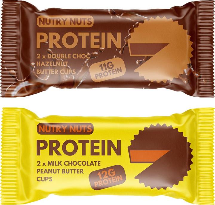 Immagine prodotto Nutry Nuts NUTRYNUTS Peanut Butter Cups al cioccolato al latte 12 x 42 g (Cioccolato, 12 pz., 598 g)
