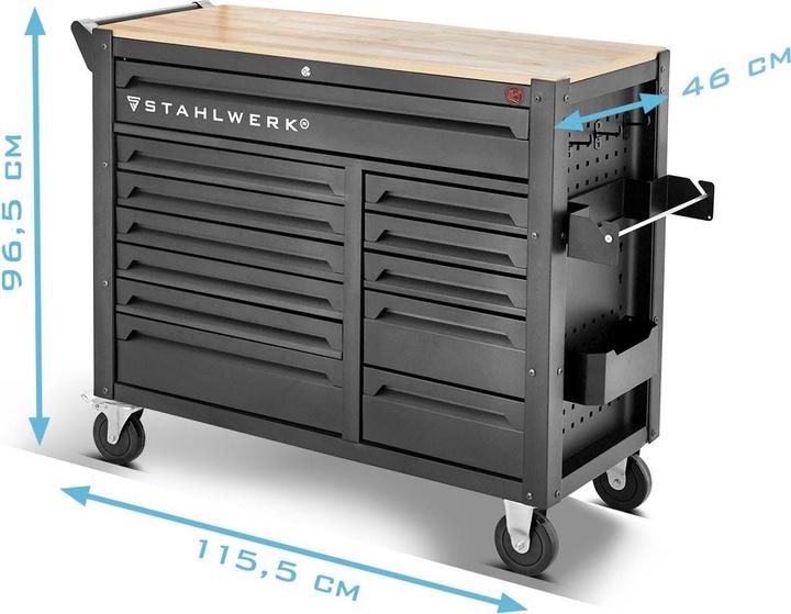 Produktbild Stahlwerk Werkstattwagen DINO Werkzeugwagen XXL Montagewagen 364 Werkzeuge CrV (364 x)