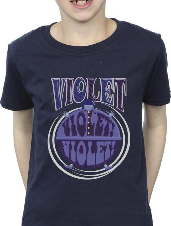Immagine prodotto Willy Wonka & the Chocolate Factory Violet Turning Violet Maglietta Ragazzi (140, 146)